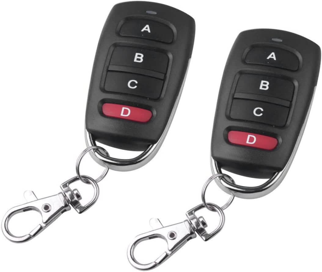 Buyrouth 433MHz Universal Garage Remote Control 4-Button Fixed Code