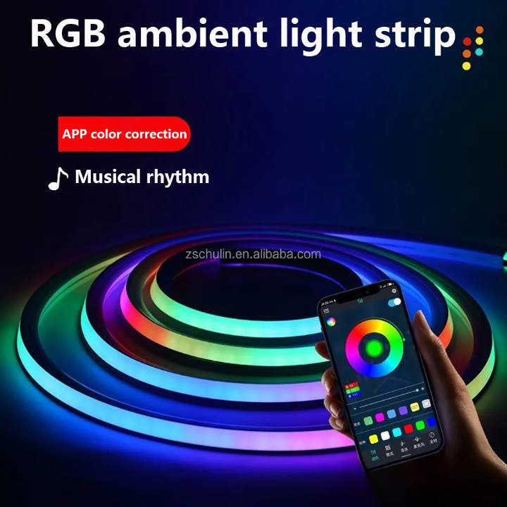 Smart voice interactive RGB neon rope led remote/app activated 5 Mtr.